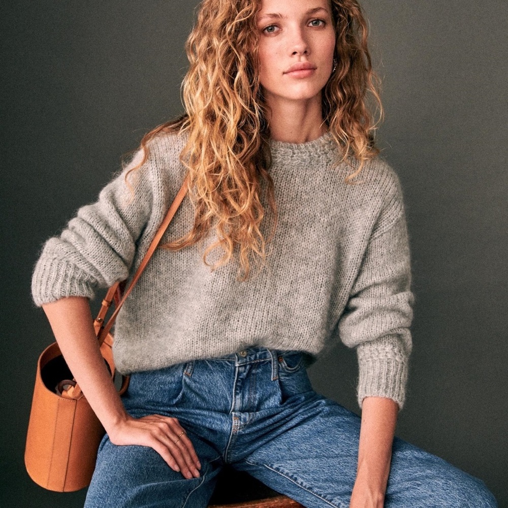 Sezane Chuck Jumper, Gray, size XS